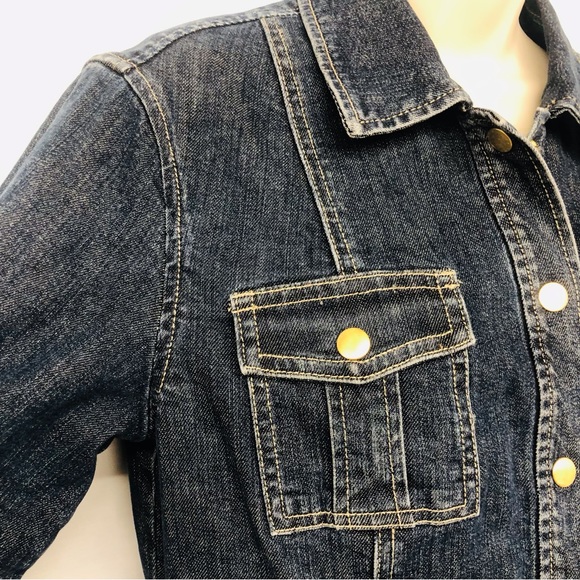HP! Jones New York Denim Trucker Jacket - Picture 8 of 16
